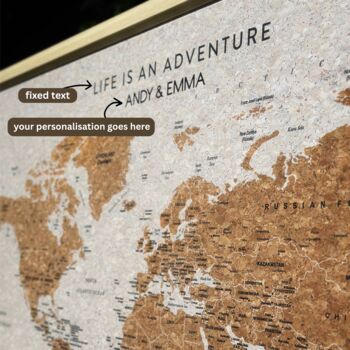 Travel Map With Pins Travel Gifts, 10 of 10