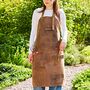Personalised Brown Buffalo Leather Apron, thumbnail 2 of 6