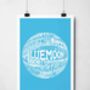 Manchester City Football Club Typography Print, thumbnail 3 of 9