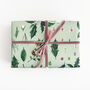 Luxury Botanical Christmas Wrapping Paper, Green Berry, thumbnail 3 of 5