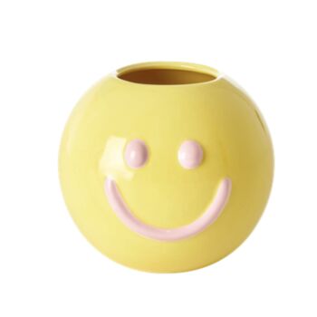 Smiley Face Ceramic Vase, 4 of 5