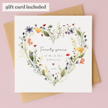 Personalised 20th Anniversary Plant Pot With Plant, 8 of 9