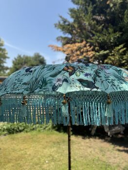 Sperarmint Blue Paradise Printed Garden Parasol, 2 of 4