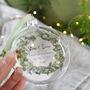 First Christmas As Mr And Mrs Wreath Flat Bauble, thumbnail 5 of 6