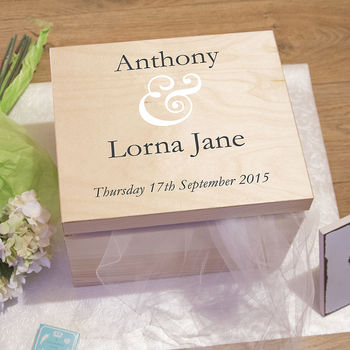 Personalised Wedding Keepsake Box, 3 of 4