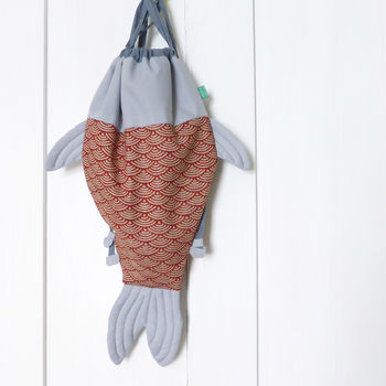 Fish Shaped Drawstring Bag, 6 of 10