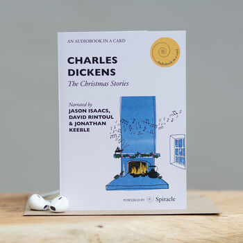 Charles Dickens Christmas Stories Audiobook Card Christmas Gift, 5 of 12