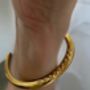 Torque Angled Pave Cuff 18k Gold Waterproof Bracelet, thumbnail 8 of 10