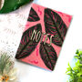 Pink Calathea Leaf Lined Notebook, thumbnail 3 of 10