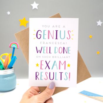 Personalised Exam Genius Card, 2 of 7