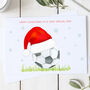 Personalised Dad Football Christmas Card, thumbnail 2 of 2