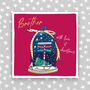 Brother Christmas Card With Lots Of Love, thumbnail 1 of 3