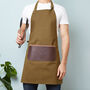 Personalised Canvas And Leather Apron, thumbnail 2 of 9