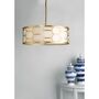 Four Light Drum Chandelier, thumbnail 2 of 3