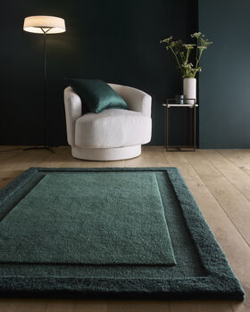 Origins Stacked Borders Wool Rug, 2 of 6