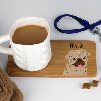 Personalised Dog Lover Gift Bamboo Coaster, 2 of 11