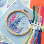 Delphinium Floral Embroidery Kit, thumbnail 2 of 5
