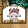 Coat Of Arms Family Crest Bar Sign, thumbnail 12 of 12