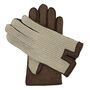 Oborne. Men's Crochet Back Leather Palmed Gloves, thumbnail 2 of 6