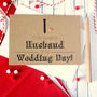 To My Wonderful Husband Wedding Day Card, Heart, thumbnail 4 of 8