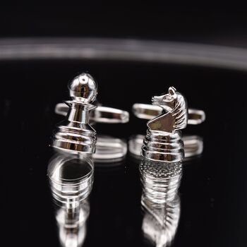 Chess Cufflinks Player Game Wedding Shirt Suit Gift, 4 of 4