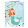 Happy Birthday Mermaid Mini Card, thumbnail 3 of 4