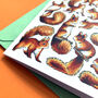 Red Squirrels Watercolour Greeting Card, thumbnail 4 of 8
