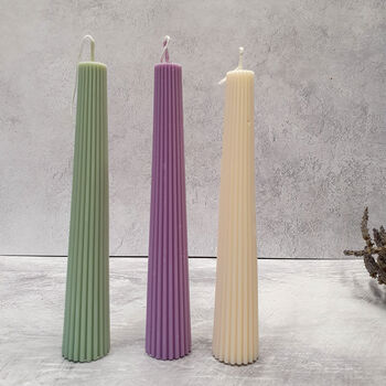 Roman Column Soy Wax Dinner Candles Set Of Two, 3 of 6