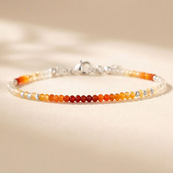 Skinny Mexican Fire Opal Bracelet, 6 of 10