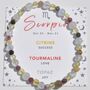 Scorpio Zodiac Crystal Bracelet Birthday Gift For Her, thumbnail 1 of 7