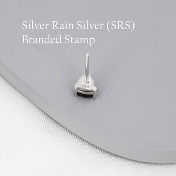 Genuine Sky Blue Topaz Stud Earrings In Sterling Silver, 4 of 12