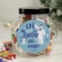 Personalised The Snowman Magical Sweetie Jar, thumbnail 1 of 4