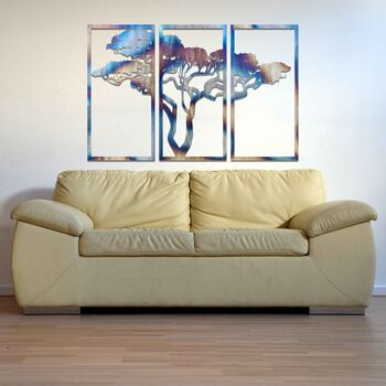 Metal African Tree Wall Art: Nature Room Decor, 5 of 12
