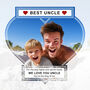 The World’s Best Uncle Personalised Photo Slate Gift For Family, thumbnail 3 of 6