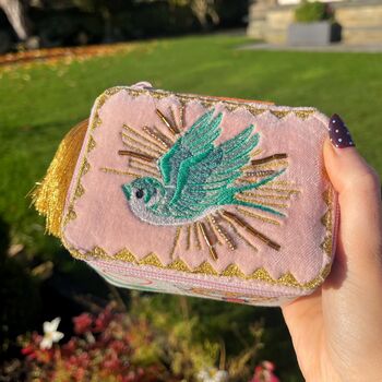 Embroidered Tattoo Decorated Jewellery Box, 2 of 10