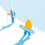 Personalised Ski And Snowboard Art Print, thumbnail 7 of 9