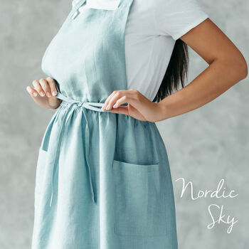 Linen Dress Apron | Studio Maker’s Pinafore, 5 of 12