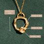 Moonstone Gold Vermeil Plated Necklace June Birthstone, thumbnail 6 of 8