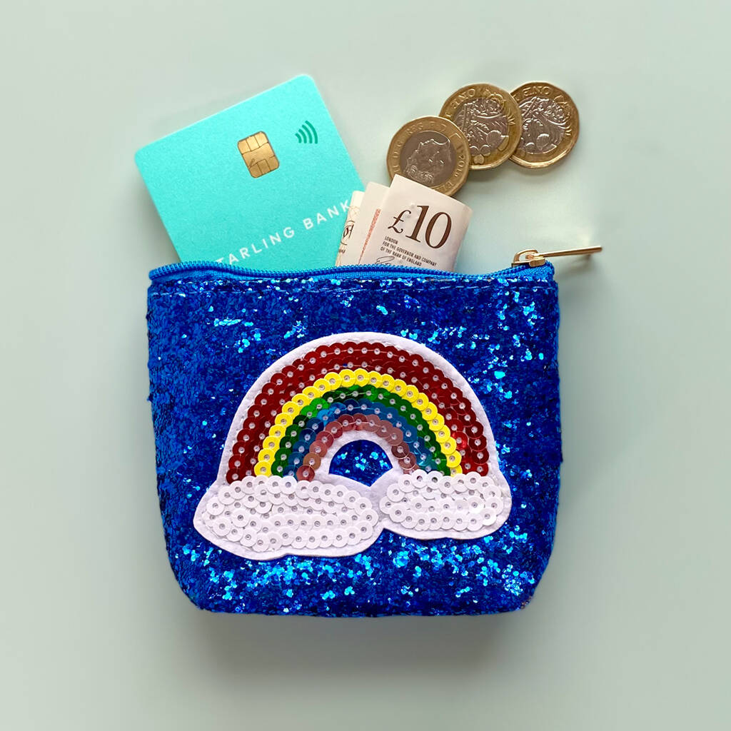 Glitter Pride Rainbow Coin Purse Gift By SoS15