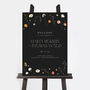 Winter Floral Wedding Welcome Sign, thumbnail 1 of 2