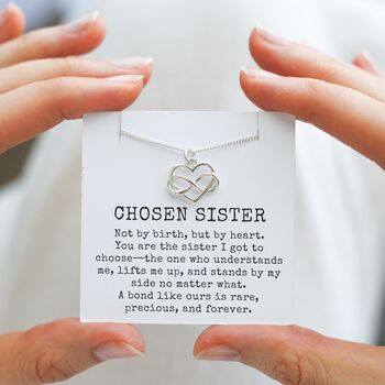Sterling Silver Personalised Infinity Heart Charm Necklace, 4 of 5