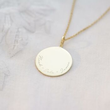 Sterling Silver Sia Family Name Personalised Necklace, 5 of 12