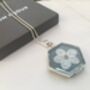 Hexagon Beehive Locket Necklace To Remember A Loved One, thumbnail 9 of 12