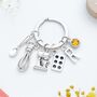 Chef Baking Personalised Keyring Cooking Gift, thumbnail 1 of 8