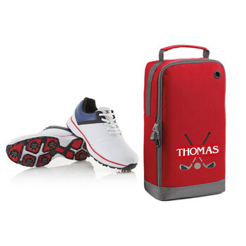 Personalised Embroidered Name Golf Shoe Bag, 6 of 10