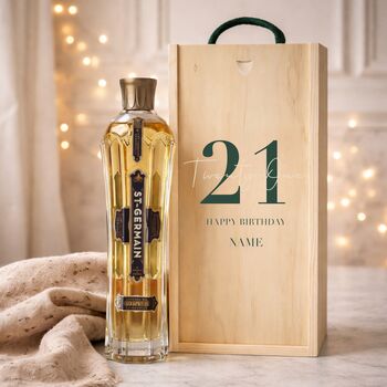 Personalised 21st Birthday Aperitif Gift Set With Custom Lid, 4 of 11