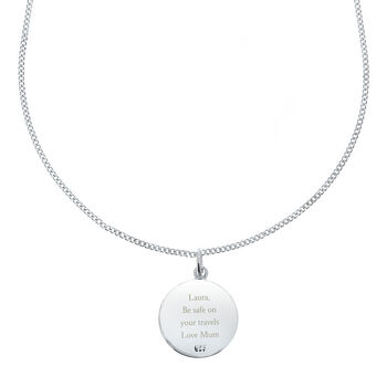 Personalised Silver And Gold St. Christopher Necklace, 7 of 7