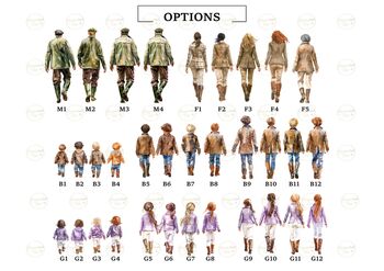 Personalised Family Portrait Print With Pet, 2 of 6