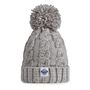 Silver Grey Cable Reflective Super Bobble Hat, thumbnail 4 of 5