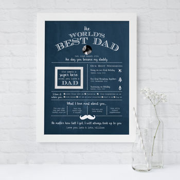 The Worlds Best Dad Personalised Print, 3 of 4